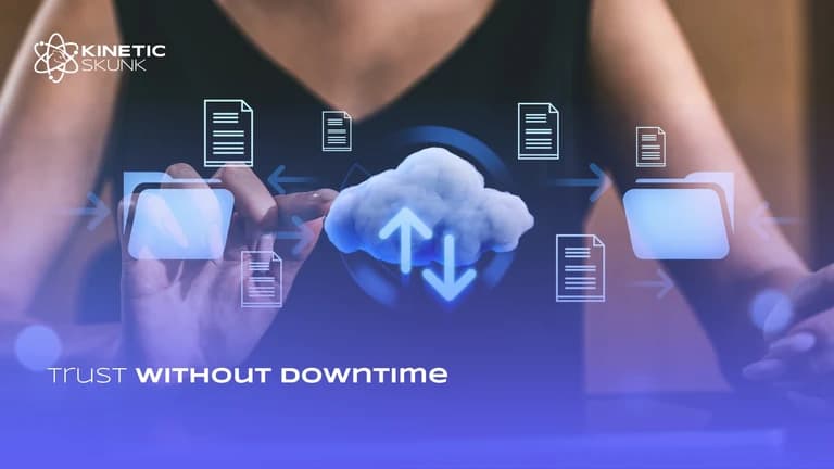 Editorial illustration for uptime, trust, and customer reliability